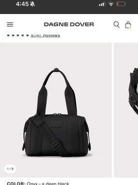 Dagne Dover Onyx Mini Duffel Bag - Black